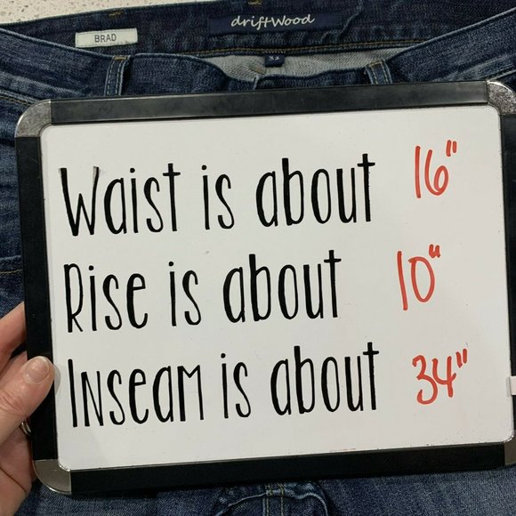 Driftwood Brad Men’s Sz 31 Straight Leg Stretch Jean Denim Jeans Distressed M203 - Picture 11 of 11